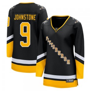 Women's Fanatics Branded Pittsburgh Penguins Marc Johnstone Black 2021/22 Alternate Breakaway Player Jersey - Premier