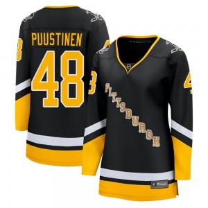 Women's Fanatics Branded Pittsburgh Penguins Valtteri Puustinen Black 2021/22 Alternate Breakaway Player Jersey - Premier