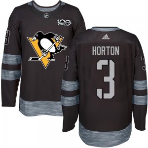Youth Pittsburgh Penguins Tim Horton Black 1917-2017 100th Anniversary Jersey - Authentic