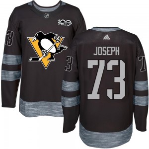 Youth Pittsburgh Penguins Pierre-Olivier Joseph Black 1917-2017 100th Anniversary Jersey - Authentic