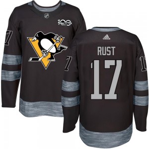 Youth Pittsburgh Penguins Bryan Rust Black 1917-2017 100th Anniversary Jersey - Authentic