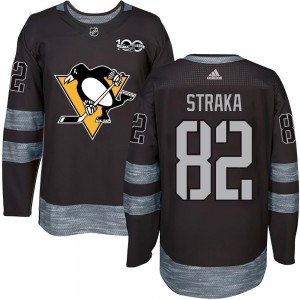 Youth Pittsburgh Penguins Martin Straka Black 1917-2017 100th Anniversary Jersey - Authentic