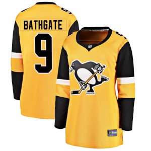 Women's Fanatics Branded Pittsburgh Penguins Andy Bathgate Gold Alternate Jersey - Breakaway