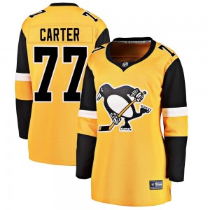 Women's Fanatics Branded Pittsburgh Penguins Jeff Carter Gold Alternate Jersey - Breakaway