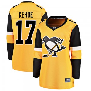 Women's Fanatics Branded Pittsburgh Penguins Rick Kehoe Gold Alternate Jersey - Breakaway