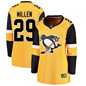 Women's Fanatics Branded Pittsburgh Penguins Greg Millen Gold Alternate Jersey - Breakaway