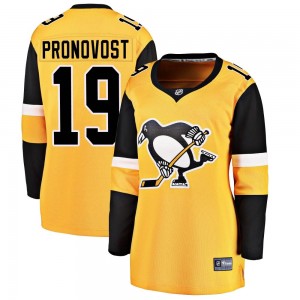 Women's Fanatics Branded Pittsburgh Penguins Jean Pronovost Gold Alternate Jersey - Breakaway