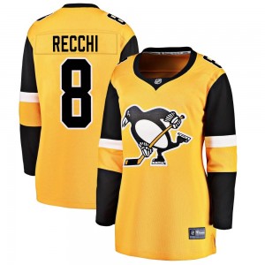 Women's Fanatics Branded Pittsburgh Penguins Mark Recchi Gold Alternate Jersey - Breakaway