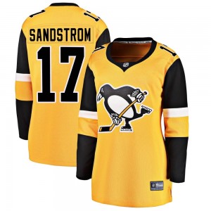 Women's Fanatics Branded Pittsburgh Penguins Tomas Sandstrom Gold Alternate Jersey - Breakaway