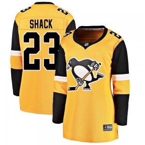 Women's Fanatics Branded Pittsburgh Penguins Eddie Shack Gold Alternate Jersey - Breakaway