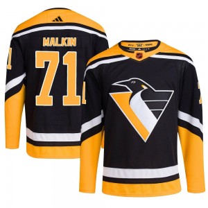 Youth Adidas Pittsburgh Penguins Evgeni Malkin Black Reverse Retro 2.0 Jersey - Authentic