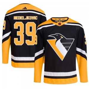 Youth Adidas Pittsburgh Penguins Alex Nedeljkovic Black Reverse Retro 2.0 Jersey - Authentic