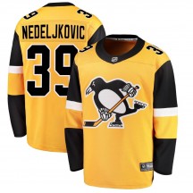 Youth Fanatics Branded Pittsburgh Penguins Alex Nedeljkovic Gold Alternate Jersey - Breakaway
