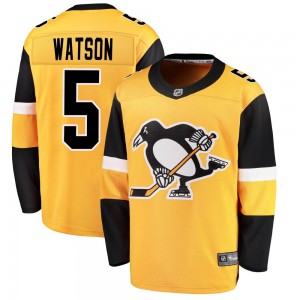 Youth Fanatics Branded Pittsburgh Penguins Bryan Watson Gold Alternate Jersey - Breakaway