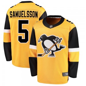 Men's Fanatics Branded Pittsburgh Penguins Ulf Samuelsson Gold Alternate Jersey - Breakaway