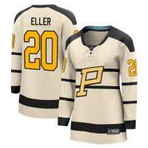 Women's Fanatics Branded Pittsburgh Penguins Lars Eller Cream 2023 Winter Classic Jersey - Breakaway
