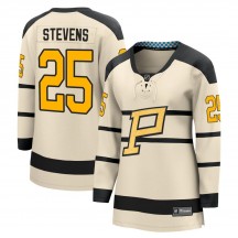 Women's Fanatics Branded Pittsburgh Penguins Kevin Stevens Cream 2023 Winter Classic Jersey -