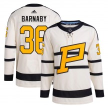 Youth Adidas Pittsburgh Penguins Matthew Barnaby Cream 2023 Winter Classic Jersey - Authentic