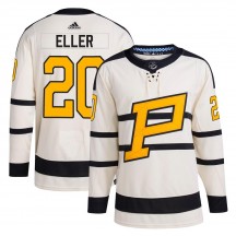 Youth Adidas Pittsburgh Penguins Lars Eller Cream 2023 Winter Classic Jersey - Authentic