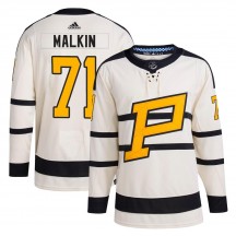 Youth Adidas Pittsburgh Penguins Evgeni Malkin Cream 2023 Winter Classic Jersey - Authentic