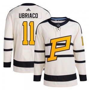 Men's Adidas Pittsburgh Penguins Gene Ubriaco Cream 2023 Winter Classic Jersey - Authentic
