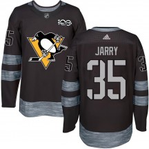 Youth Pittsburgh Penguins Tristan Jarry Black 1917-2017 100th Anniversary Jersey - Authentic
