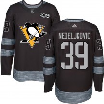Youth Pittsburgh Penguins Alex Nedeljkovic Black 1917-2017 100th Anniversary Jersey - Authentic