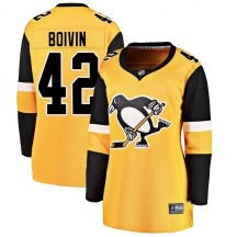 Women's Fanatics Branded Pittsburgh Penguins Leo Boivin Gold Alternate Jersey - Breakaway